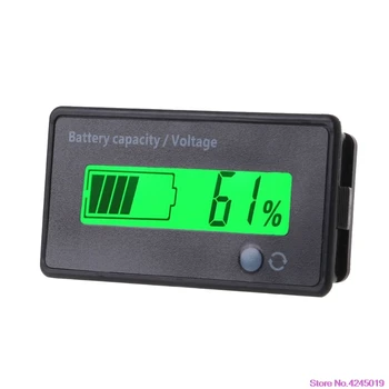  12 В-84 В Оловно-киселинната Индикатор за Капацитет на Батерията Измерване на Напрежение, Волтметър Повърхност Здрав Водоустойчив LCD Монитор Електрическо Тестване