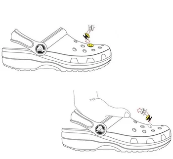  1бр Мотивационни Фрази Крокодил обувки Сандали цвете обтегач за обувки PVC Крокодил Окачване за обувки мека гумена градински обувки декоративна обтегач