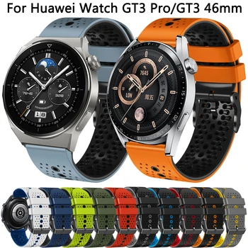  22 мм Смарт Часовник с Каишка За Huawei Watch GT2 GT3 pro Силиконови Гривни Huawei GT 3 2 Pro 46 мм Каишка Гривна Кореа Аксесоари