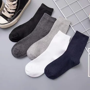  30 двойки/лот, мъжки чорапи, памучни чорапи от полиестер, бизнес Ежедневието на Обикновен чорапи, Меки Дишащи мъжки чорапи за вана EU38-45