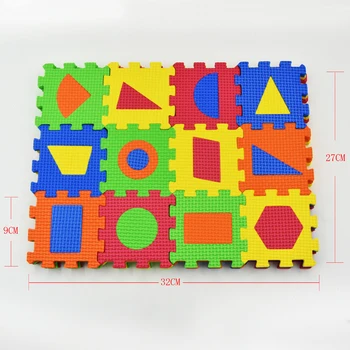  3D EVA Пяна Пъзел Игра направи си САМ Геометрична Форма Пъзел Обучение Забавни Играчки за Деца, Детски Подарък За Рожден Ден