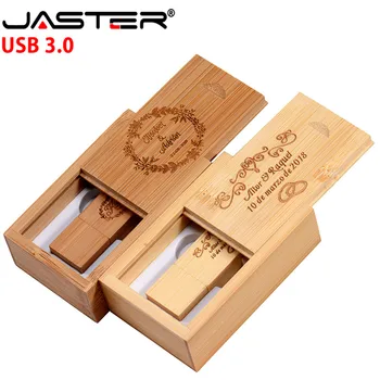  JASTER Нов Високоскоростен Usb 3.0 Дървени Флаш Памет 16 GB 32 GB 64 GB Флаш Памет USB-Устройство Съраунд Карта с Флаш Памет с Дизайн, 8 GB 4 GB