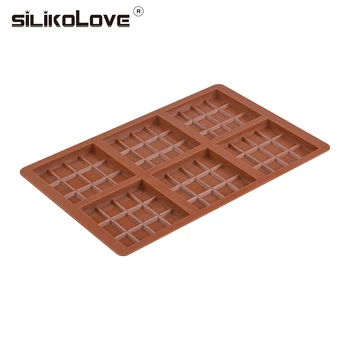  SILIKOLOVE Нова Шоколадова Форма Силиконови Форми За Шоколадови Блокчета Гъвкави Форми За Стопяване на Восък