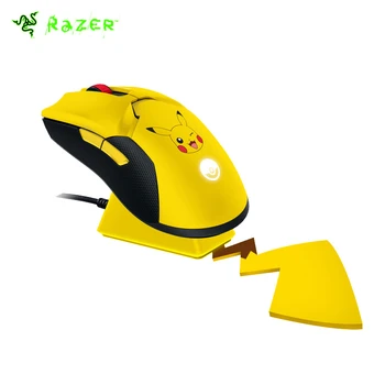  Безжична Детска мишка Razer Viper Ultimate Pokemon For Pikachu ограничена серия С зарядно устройство, зарядно устройство