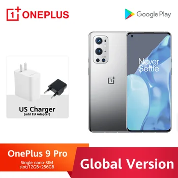  Глобалната версия на OnePlus 9 Pro 5G Смартфон 9Pro 12 256 GB Snapdragon 888 120 Hz дисплей Течни 50 Mp Камера, 50 W, Безжична