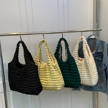  Дамски Меки Обикновена Зимни чанти-тоут 2022, по-Голямата Голям Чанта на рамото, Жените Модерна чанта за пазаруване, най-Новата Голяма Чанта за пазаруване