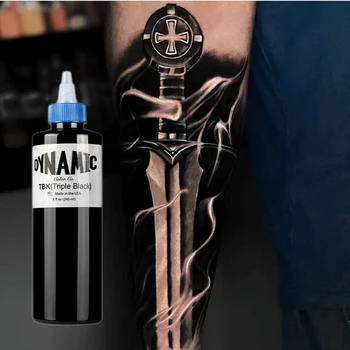  ДИНАМИЧНИ Постоянни черно мастило за татуировки Професионални Черно Мастило за Татуировки За Тяло Живопис Изкуство Натурален Растителен Пигмент Микропигментации