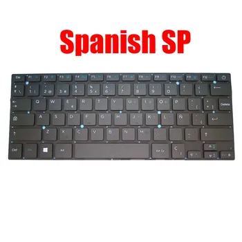  Испанска клавиатура за лаптоп SP XK-HS002 MB27716023 K3103 F0001-023 YMS-0186-A YXT-NB93-64 Черна Без рамка, синя/Зелена, Нова