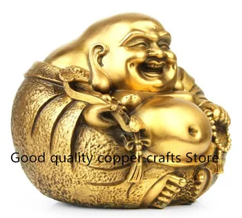  Китай вкусно латунное богатство на Буда Майтрейя занаяти статуя