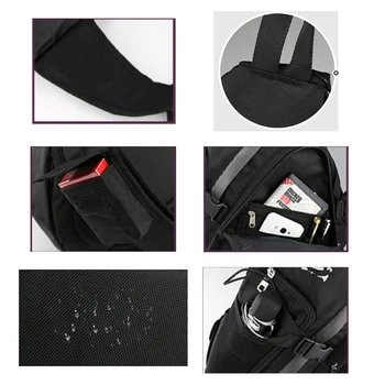  Мъжки Модни Многофункционална Чанта През Рамо USB През Рамо Прашка Отличителни Чанти Чанта През Рамо Ежедневна Чанта-Месинджър За Мъже