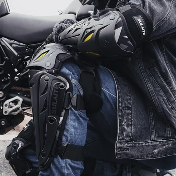  Наколенници за Мотокрос лактите подложки Ръкави Мотоциклетное предпазни средства за Състезания по оф-Роуд Отразяваща Наколенник Налокотник Разход