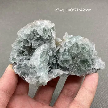  натурален fujian, Китай зелен стъклен флуорит минерален стандартен образец на кристална руда скъпоценен камък