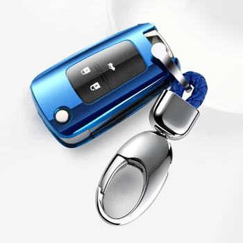  Нов Мек Калъф За Ключове От TPU с Пълно Покритие За Buick, Chevrolet, Cruze, Aveo 2011 2012, Автомобилни Сгъваеми Сгъваеми Аксесоари За дистанционно ключ