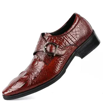  нови бизнес мъжки обувки-oxfords, Офис сватбени мъжки кожени обувки, Мъжки модела обувки в Голям размер, модел Одилии 896