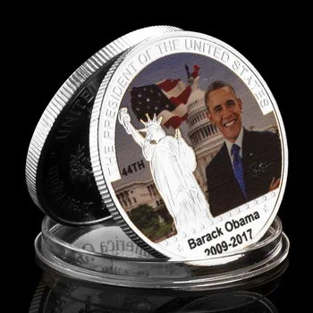  Президентът на Съединените Щати Обама 2008-2016 Сувенирни монети големия печат на Америка Орел Златна Възпоменателна монета