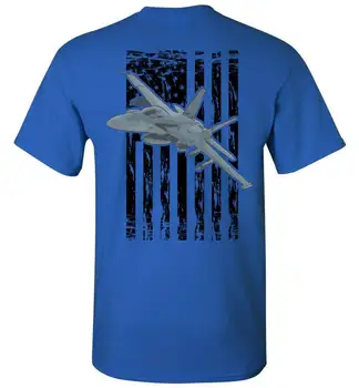  Тениска с креативен дизайн с американския флаг F / A-18 Super Hornet 