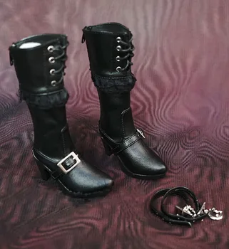  1/3 мащаб BJD пънк ботуши на висок ток кожени обувки за BJD SD13 аксесоари за кукли, в комплекта не са включени кукли и други аксесоари A0513