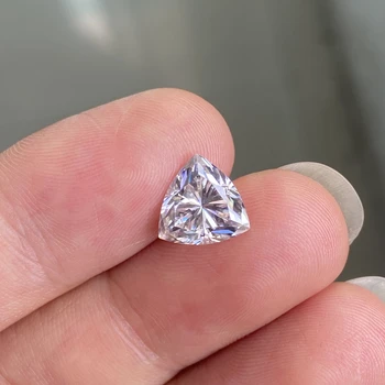  Диамант Муассанит триллионной кройка от 5x5 мм до 11x11 мм VVS1 Прозрачност GH Цвят 0,5 карата 5 карата Отгледани в лаборатория Насипен Бял скъпоценен камък